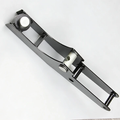 Bead Breaker Arm replacement lever for LCTX tire changer, full length side view in black powder coat