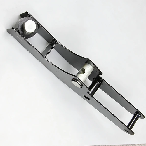 Bead Breaker Arm replacement lever for LCTX tire changer, full length side view in black powder coat