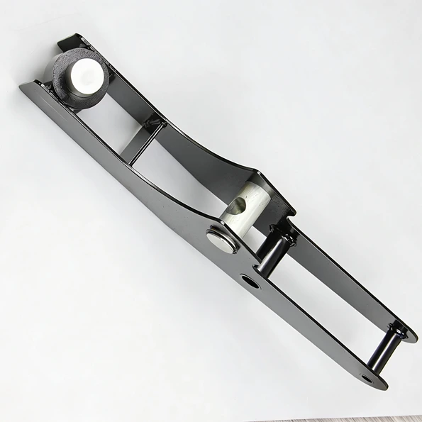 Bead Breaker Arm replacement lever for LCTX tire changer, full length side view in black powder coat