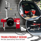 EZ Tire Changer Gen 2 portable air-powered tyre changer, trunk-friendly design — Dubai UAE & Saudi Arabia, fits 12-21 inch wheels