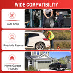 EZ Tire Changer Gen 2 wide compatibility — auto shop, roadside rescue, home garage tyre changer UAE Saudi Arabia