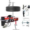 LCTX 2nd Gen air-powered tire changer with full accessory set on white background