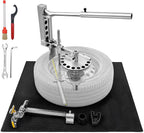 LCTX 3rd Gen 3-in-1 manual tire changer with full accessory set on white background