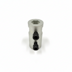 Hub Adjustment Assembly side profile showing aluminium alloy body and two mounting screws