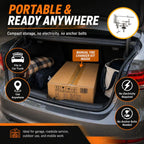 EZ Tirechanger LCTX 3rd Gen 3-in-1 Manual Tire Changer – No Power, No Compressor, 12"–21" Wheels